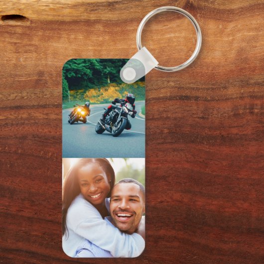 Double Sided 4 Photo Sleutelhanger (Achterkant)