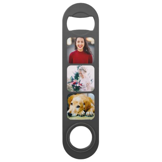 Double Sided 6 Foto Sleutelhanger Bottle Open Speed Flessenopener (Achterkant)