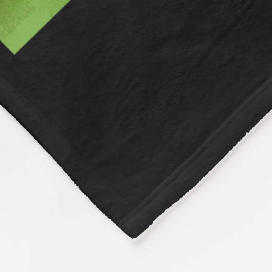 Double Sided Add Image Template Mens Basic Black Fleece Deken (Hoek)