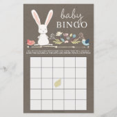 Double Sided Baby shower Games a Little Bunny (Achterkant)