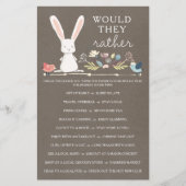 Double Sided Baby shower Games a Little Bunny (Voorkant)