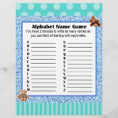 Double Sided Baby shower Games Flyer (Achterkant)