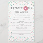 Double Sided Baby shower Games Modern Donut (Voorkant)