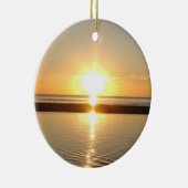 Double Sided Cape Cod Sunset Keramisch Ornament (Rechts)