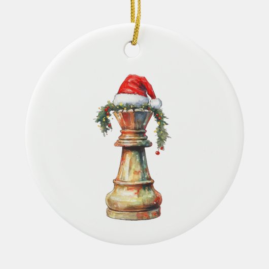 Double-Sided Christmas Chess Ornament King  Knight (Voorkant)