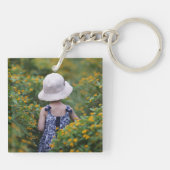 Double Sided Custom Family Photo Sleutelhanger (Achterkant)