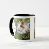 Double sided family pet name photo mok (Voorkant links)