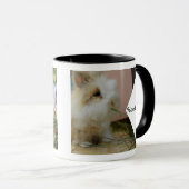 Double sided family pet name photo mok (Voorkant rechts)