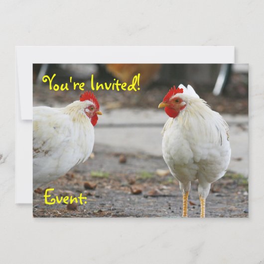 Double Sided Invitation Kaart (Voorkant)