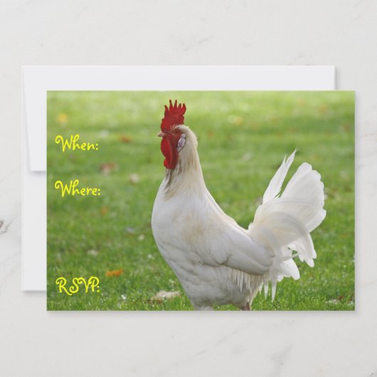 Double Sided Invitation Kaart (Achterkant)