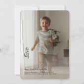 Double Sided Joint Photo Birthday Party Boy Girl Kaart (Achterkant)