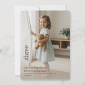 Double Sided Joint Photo Birthday Party Boy Girl Kaart (Voorkant)