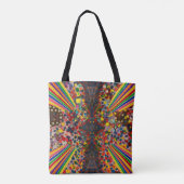 Double-Sided Kaleidoscope Tote – One-of-a-Kind  Tote Bag (Achterkant)