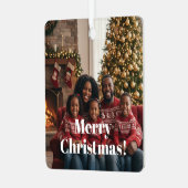 Double sided metal photo ornament for Christmas (Voorkant links)