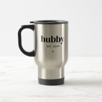 Double Sided Modern Hubby Husband Typografisch
