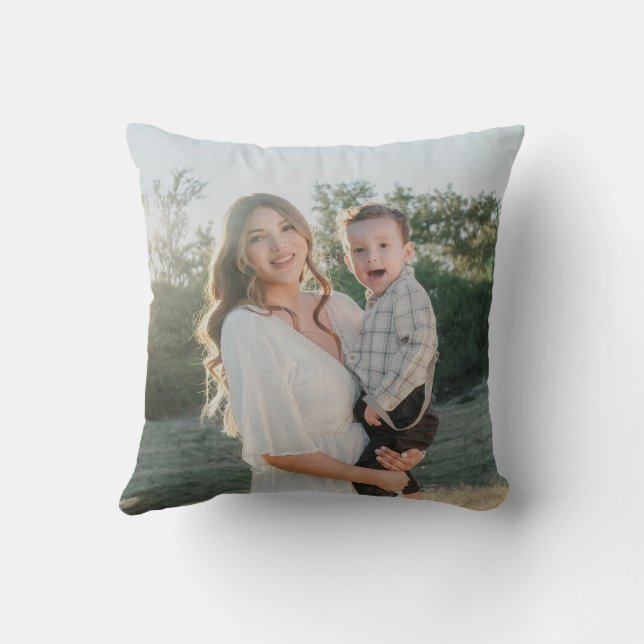 Double Sided Mother's Day Photo Pillow Kussen (Achterkant)