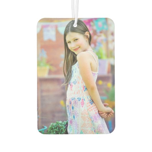 Double Sided Personalized Photo Luchtverfrisser (Achterkant)