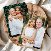 Double-Sided Photo Card for Vellum Wedding Invite Kaart