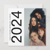 Double Sided Photo Group Graduparty Bedankkaart (Achterkant)