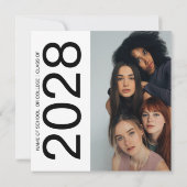 Double Sided Photo Group Graduparty Kaart (Achterkant)