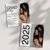 Double Sided Photo Group Graduparty Kaart