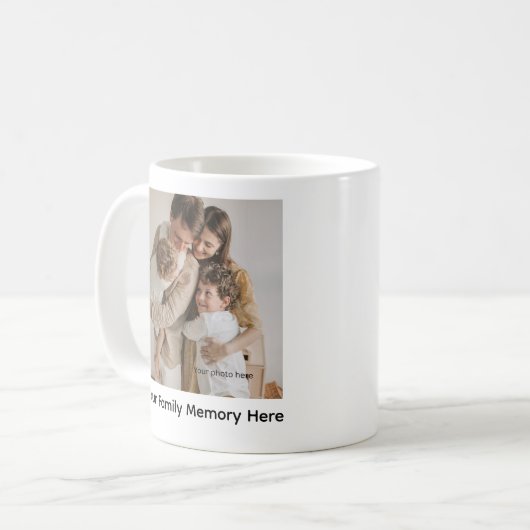 Double Sided Photo/Text Personalized Ceramic Koffiemok (Voorkant links)