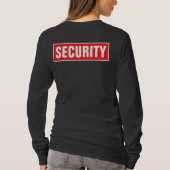 Double Sided Print Womens Security Long Sleeve T-shirt (Achterkant)