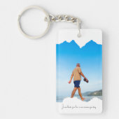 Double-Sided Rectangle Memorial Keychain (Voorkant)