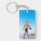 Double-Sided Rectangle Memorial Keychain (Voorkant)