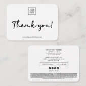 Double-Sided Small Business Packaging Insert Notitiekaartje (Voorkant / Achterkant)
