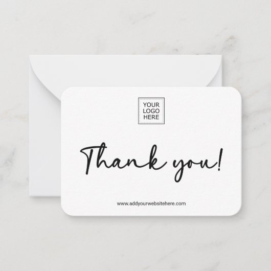 Double-Sided Small Business Packaging Insert Notitiekaartje (Voorkant)