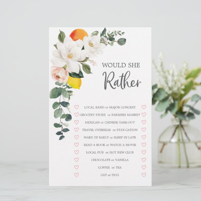 Double Sided Vrijgezellenfeest Game Magnolia Cirtr (Staand voorkant)