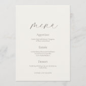 Double-Sided Wedding Menu & Thank You Card Kaart (Voorkant)