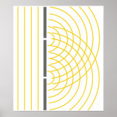 Double Slit Light Wave Particle Science Experiment Poster (Voorkant)