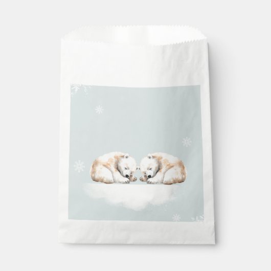Double Snuggles Twin Polar Beren Bedankzakje (Voorkant)