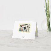 Double Soft Yellow Trim - Hartelijk dank Bedankkaart (Achterkant)