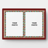 Double Sparkles Photo Lijst Plaque Fotoplaat (voorkant)