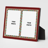 Double Sparkles Photo Lijst Plaque Fotoplaat (Zijkant)