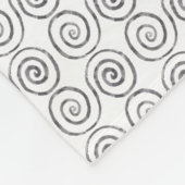 Double Spiral Celtic Pattern Fleece Deken (Hoek)