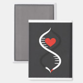 Double Spiral with Heart  Magneet (Voorkant / Achterkant)