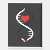 Double Spiral with Heart  Magneet (Voorkant)