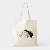 Double Stride bij het vallen van de avond Tote Bag (Achterkant)
