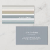 Double Striped | Coastal Visitekaartje (Voorkant / Achterkant)