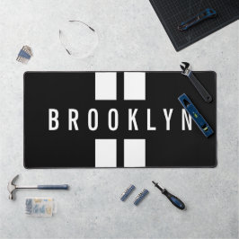 Double Stripes Custom Name Racing Fan Race Classic Bureaumat