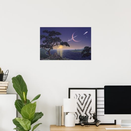 Double Sunset Poster (Thuiskantoor)