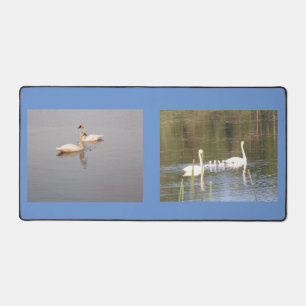 Double Swan Photo Desk Mat