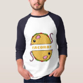 Double Taco Rat Raglan T-shirt (gele tekst) (Voorkant)