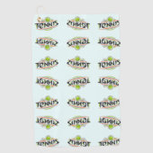 "Double Tennis" Tennis Sweat Towel Golfhanddoek (Voorkant)