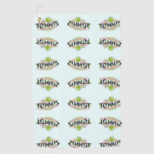 "Double Tennis" Tennis Sweat Towel Golfhanddoek (Voorkant)