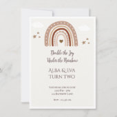 Double the Joy Under the Rainbow beroemd gemaakt d Kaart (Voorkant)